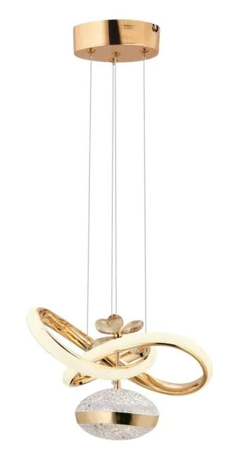 Lina Gold Begonvil Kasalı 3 Renk Ledli Modern Led Avize
