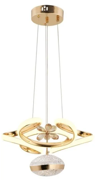 Lina Gold Dreon Kasalı 3 Renk Ledli Modern Led Avize