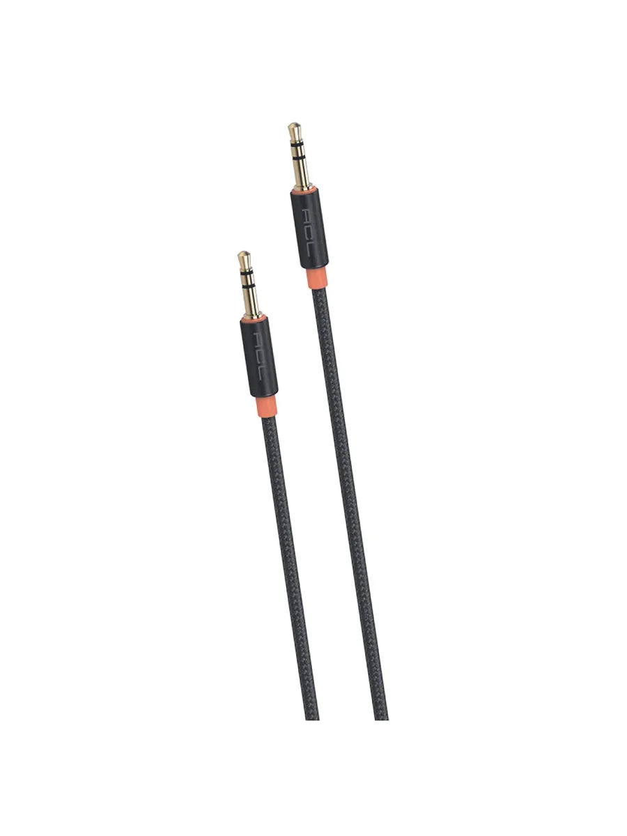 ACL A-7 1 Metre 3.5mm to 3.5mm Örgülü Kumaş Ultra Dayanıklı HD Ses Aux Kablosu (Altın Kaplama Uçlu) - Görsel 3