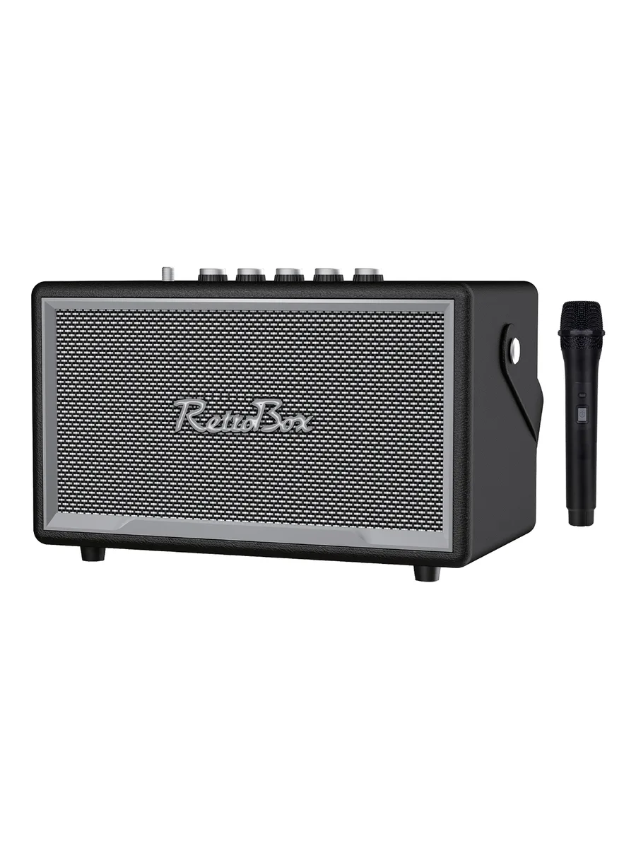 ACL ACS-17 Retro Tasarım 100W Bluetooth Hoparlör – Kablosuz Mikrofonlu Vintage Müzik Kutusu - Görsel 4