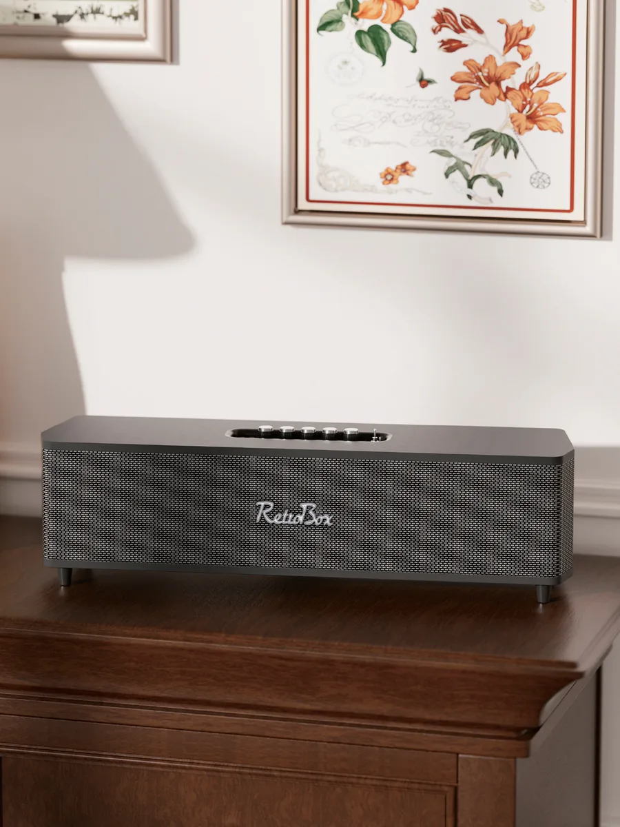 ACL ACS-18 Retro Tasarım 60W Bluetooth Soundbar Hoparlör – Kablosuz Mikrofonlu Vintage Müzik Sistemi - Görsel 3
