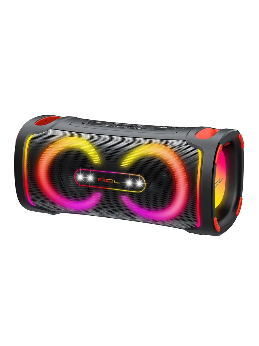 ACL ACS-20 Luxury Wave 60W RGB Işıklı Taşınabilir Bluetooth Parti Hoparlörü – Kablosuz Mikrofonlu ve 3600mAh Bataryalı - Görsel 3