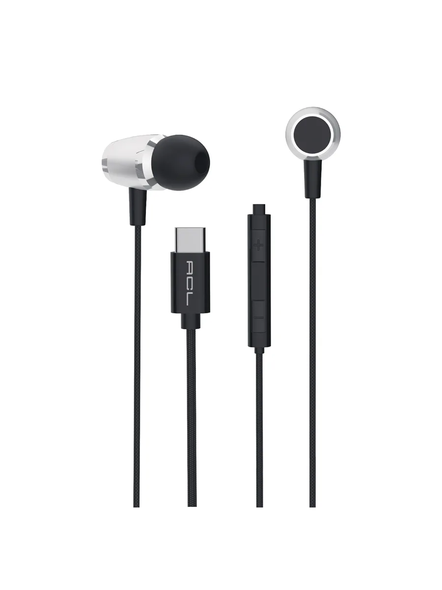 ACL K1-72 USB-C Tip C Metal Başlıklı ve Örgü Kablolu Mikrofonlu Kulak İçi Kulaklık – Gürültü Azaltıcı ve Kumandalı - Görsel 2