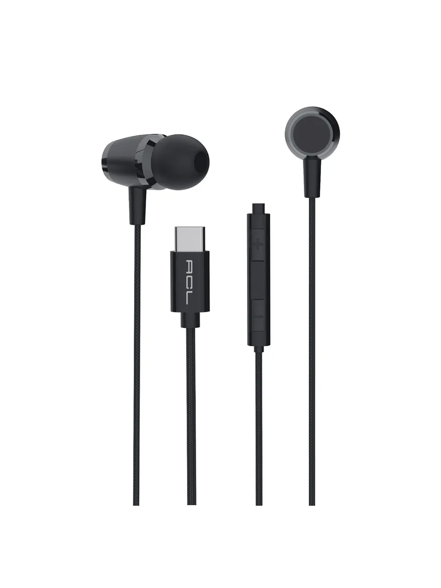 ACL K1-72 USB-C Tip C Metal Başlıklı ve Örgü Kablolu Mikrofonlu Kulak İçi Kulaklık – Gürültü Azaltıcı ve Kumandalı - Görsel 3