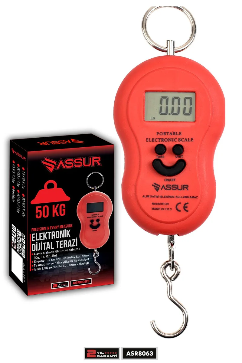 ASSUR Dijital El Terazisi 4 Ayrı Birim Hassas 50 kg Kantar Terazi - Görsel 2