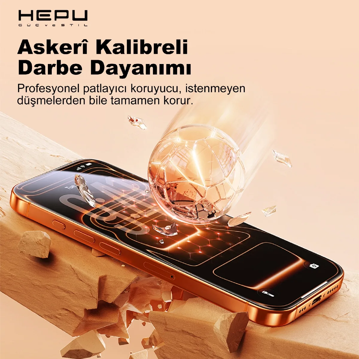 HEPU ARMOR Series Clear HD Cam Ekran Koruyucu – iPhone 11 / XR Uyumlu - Görsel 5