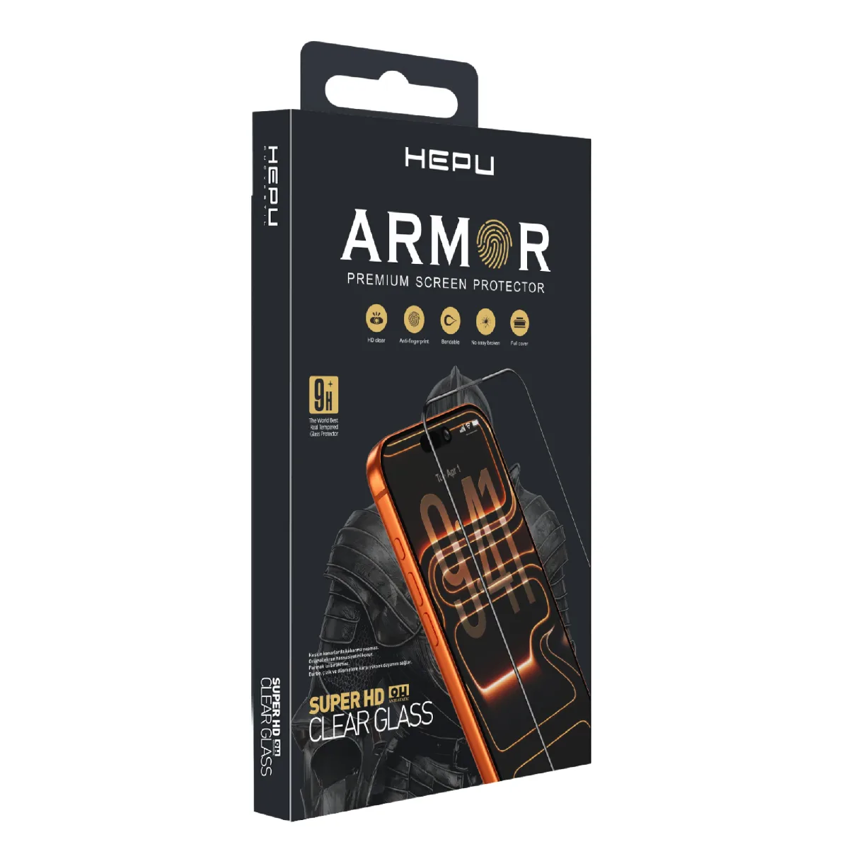 HEPU ARMOR Series Clear HD Cam Ekran Koruyucu – iPhone 15 Pro Max Uyumlu - Görsel 4