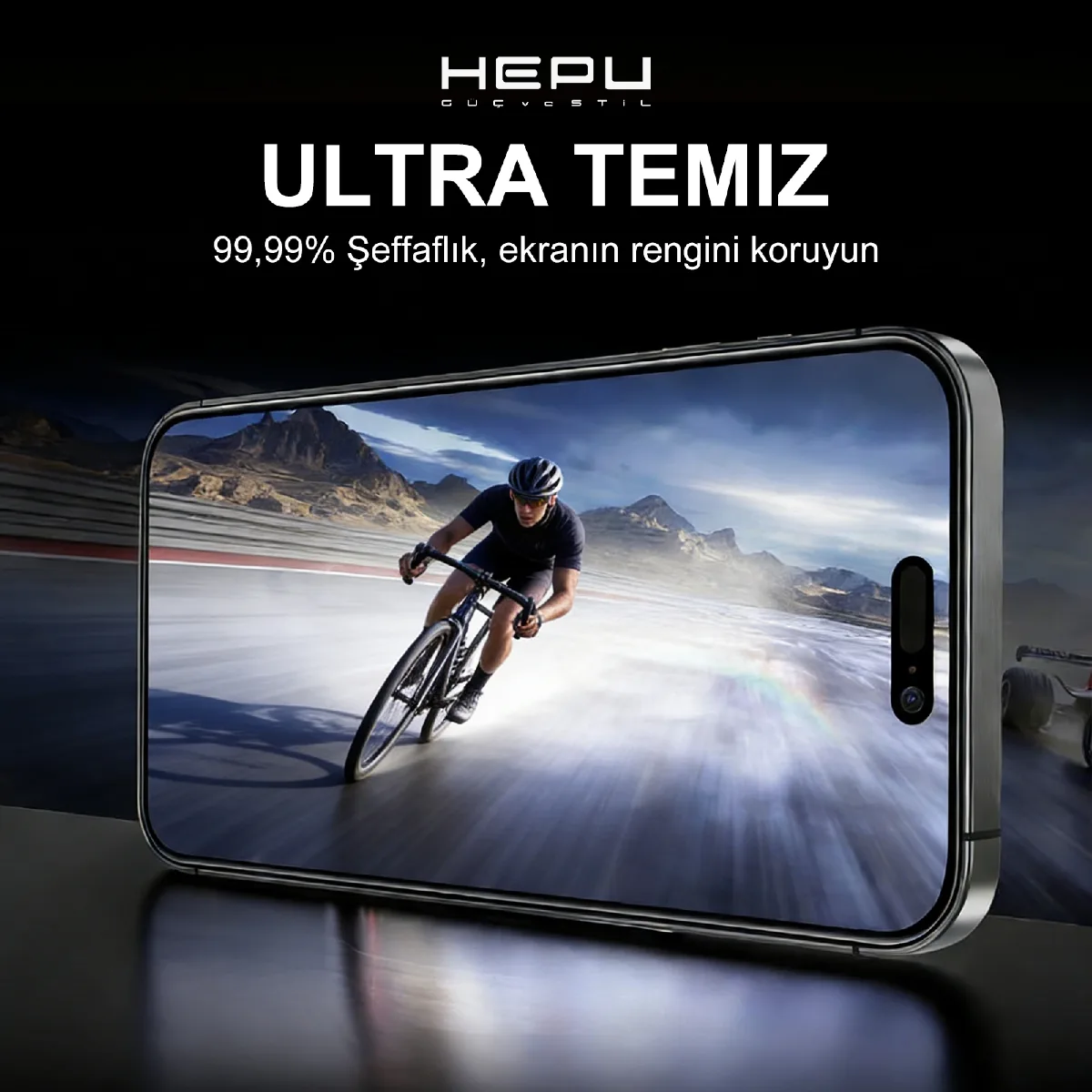 HEPU ARMOR Series Privacy Cam Ekran Koruyucu – iPhone 17 Pro Uyumlu - Görsel 6