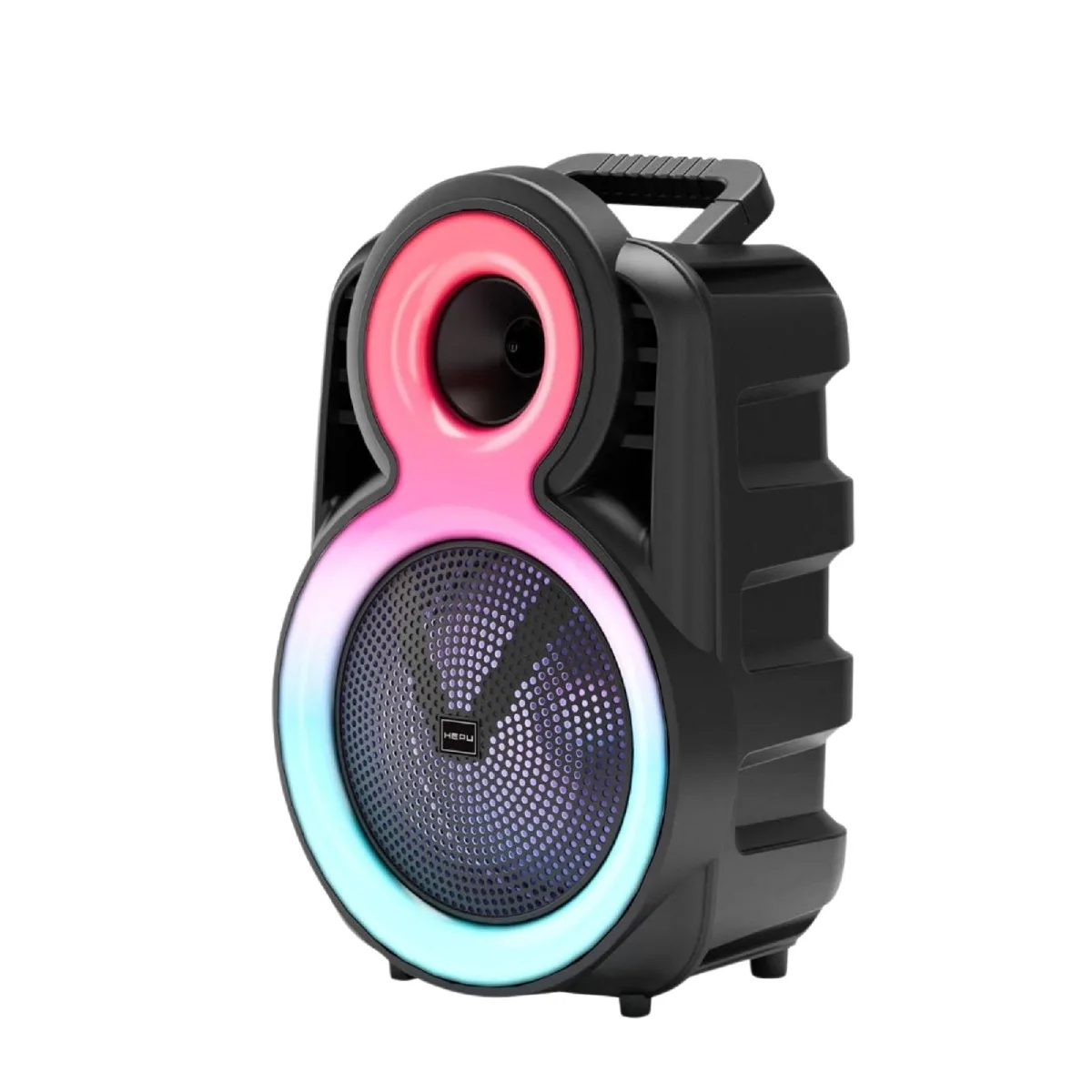 HEPU HP-115 Partybox Bluetooth Hoparlör – 8” Hoparlör, 20W Güç, RGB Işık, TWS Destekli