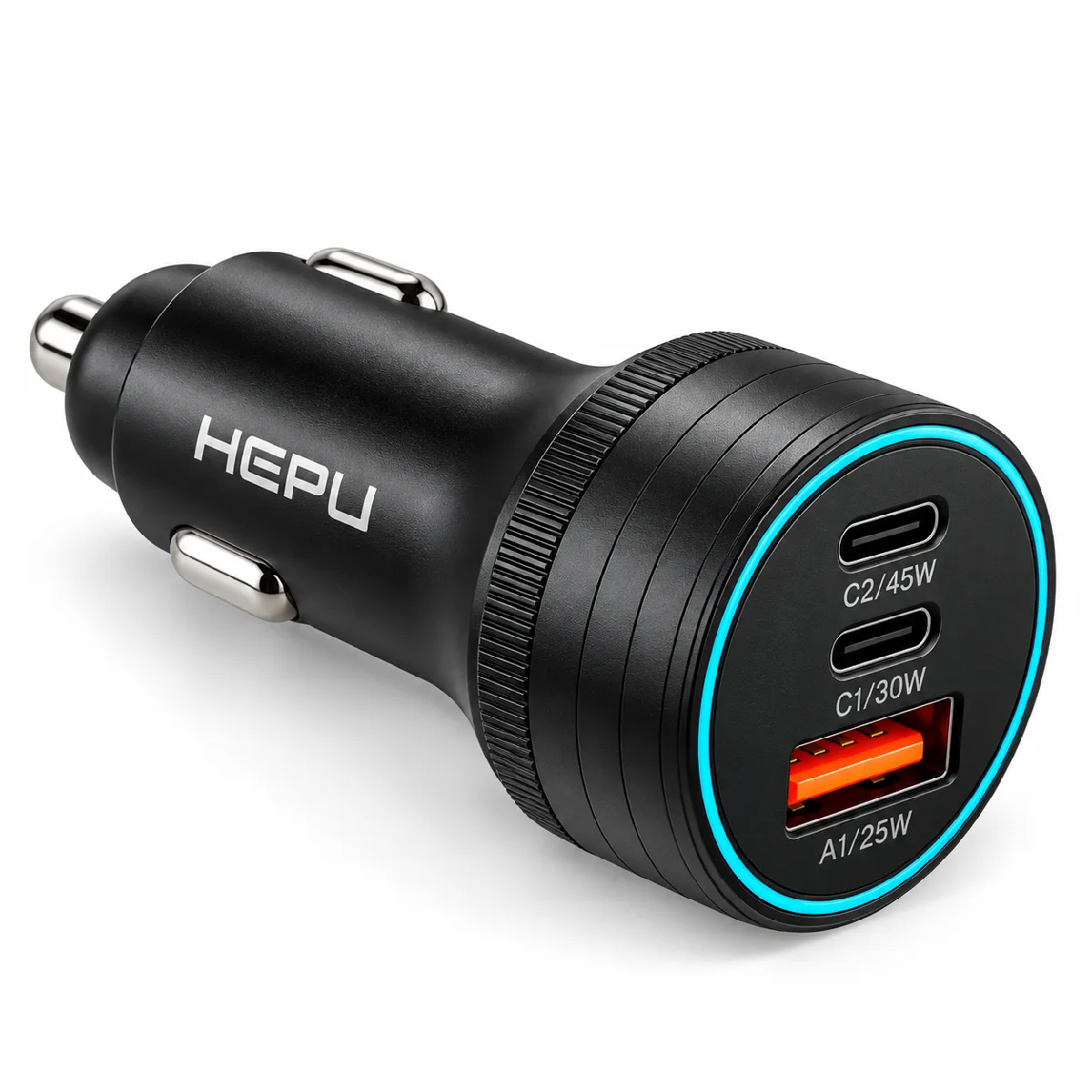 HEPU HP-AD01 105W Araç Şarj Cihazı – 3 Port, Hızlı Şarj - Görsel 3