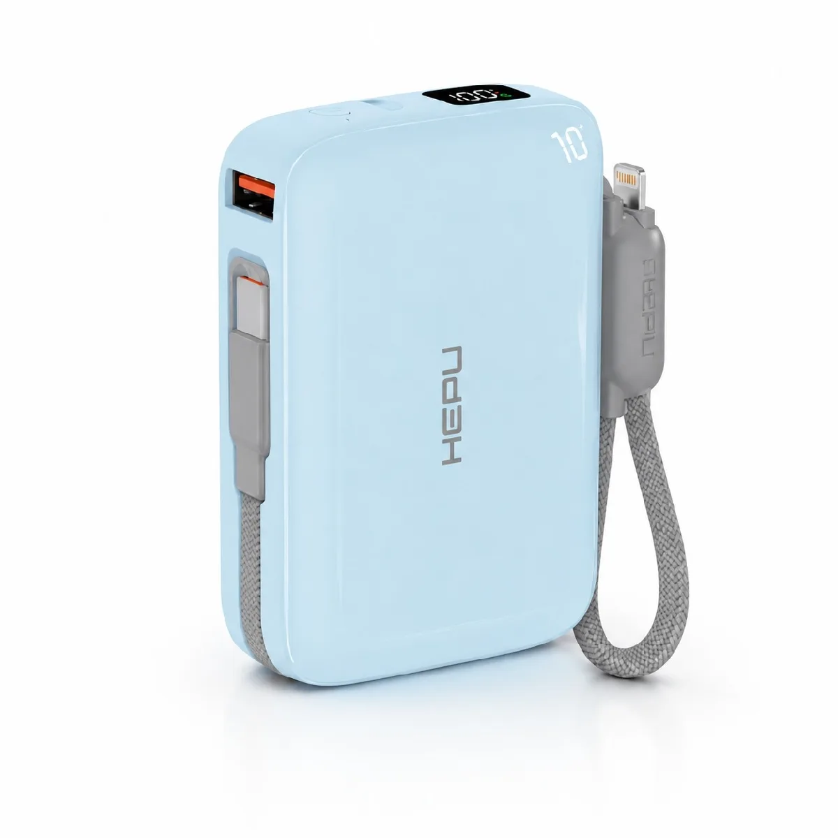 HEPU HP-AP03B Armor Powerbank – 10.000 mAh, Type-C, Lightning ve USB-A Çıkışlı, Hızlı Şarj Destekli