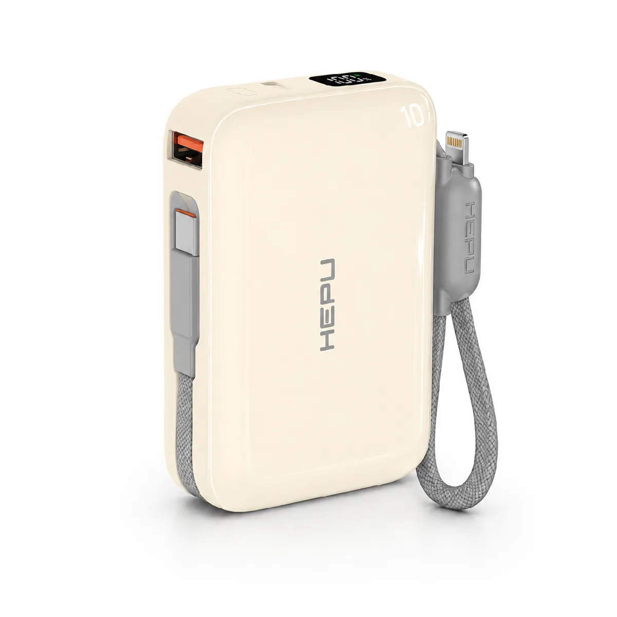 HEPU HP-AP03Y Armor Powerbank – 10.000 mAh, Type-C, Lightning ve USB-A Çıkışlı, Hızlı Şarj Destekli