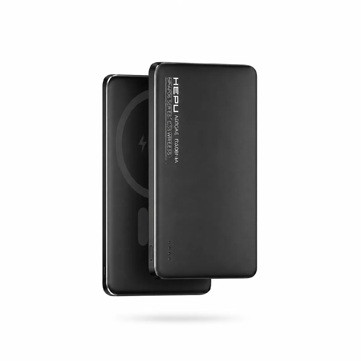 HEPU HP-AP06 Armor MagSafe Powerbank – 5.000 mAh, Kablosuz Hızlı Şarj, Siyah