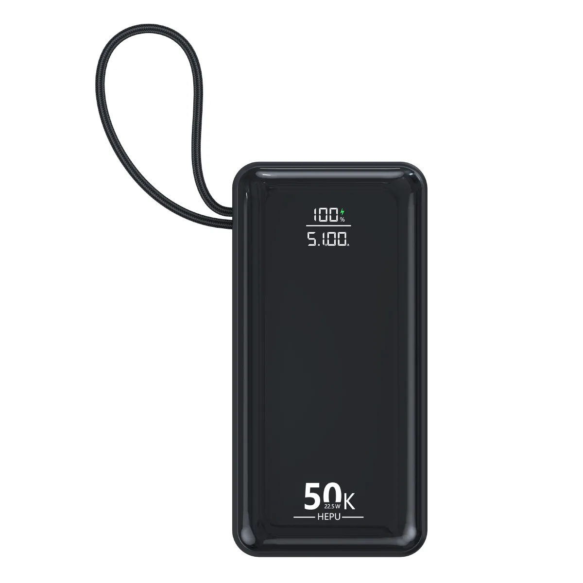 HEPU HP-AP12 Armor Powerbank – 50.000 mAh, Entegre Çoklu Kablolu, Dijital Göstergeli, Hızlı Şarj Destekli - Görsel 2