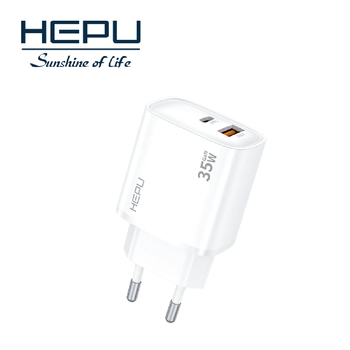 HEPU HP-C30 35W GaN Hızlı Şarj Adaptörü – Type-C Kablo Dahildir