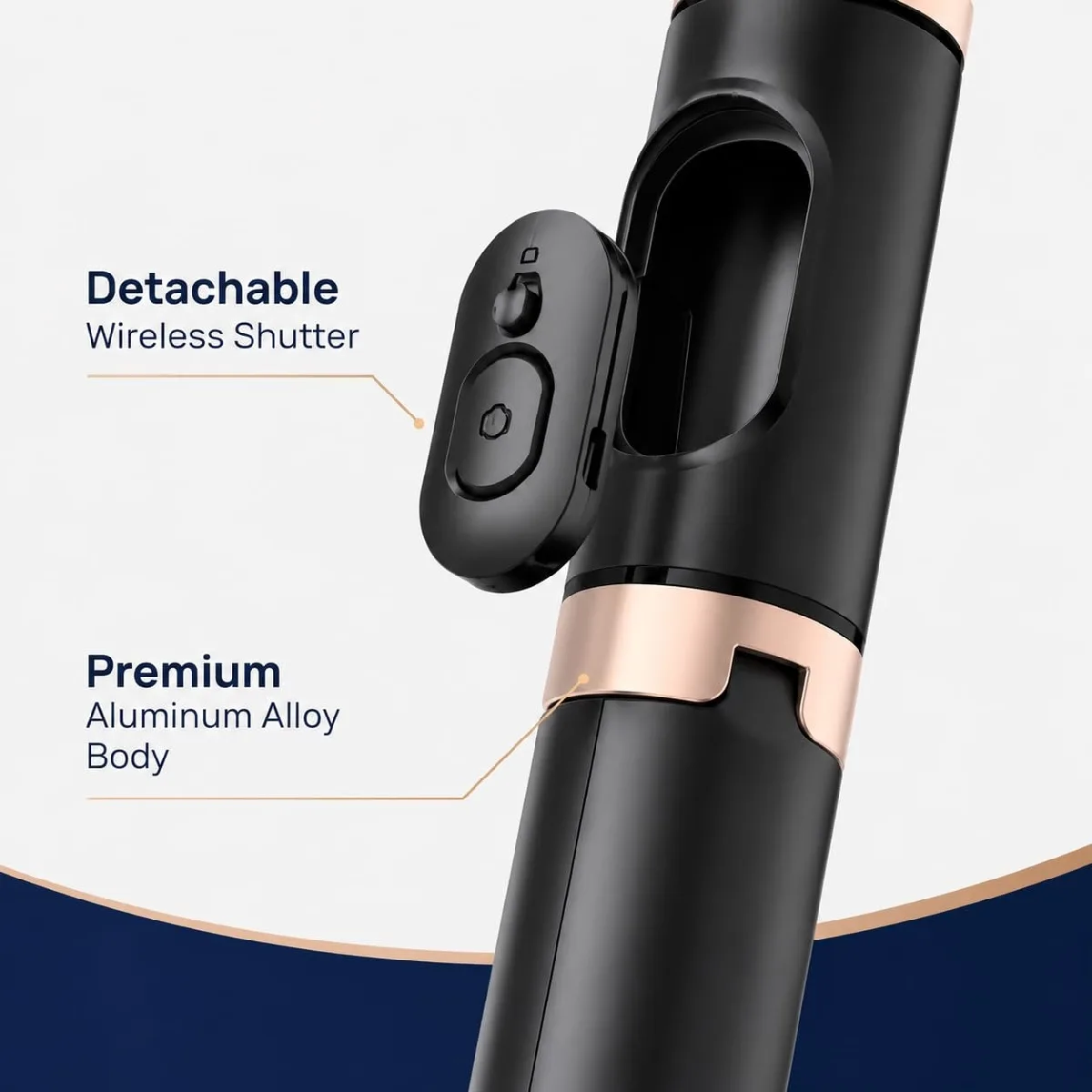 Hepu Hp T17 Bluetooth,Kumanda Özellikli Ayarlanabilir Uzunluk Stabil Selfi Çubuğu 73 CM - Görsel 3