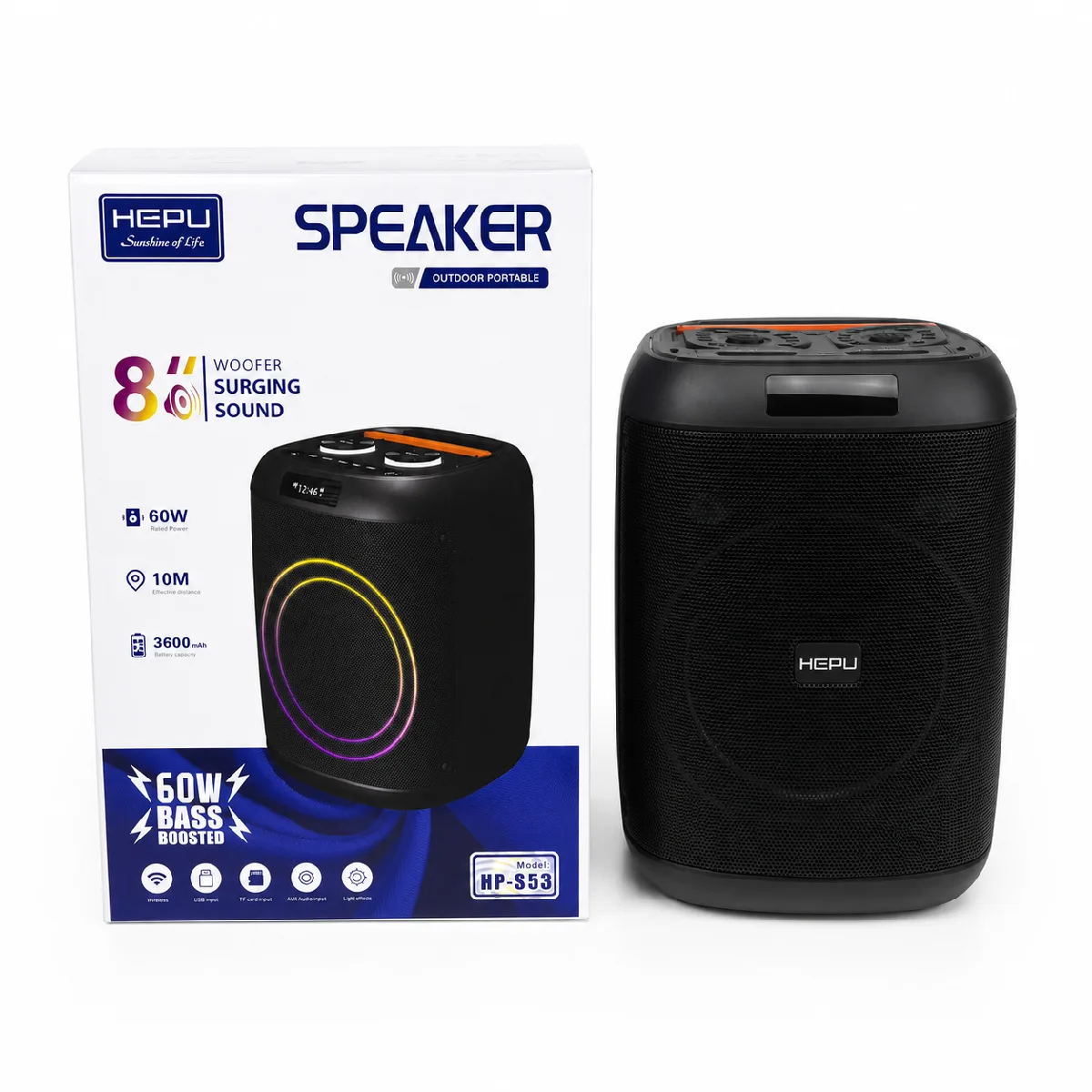 HEPU MÜZİK ÇALAR 60 WATT HP-S52 - Görsel 5