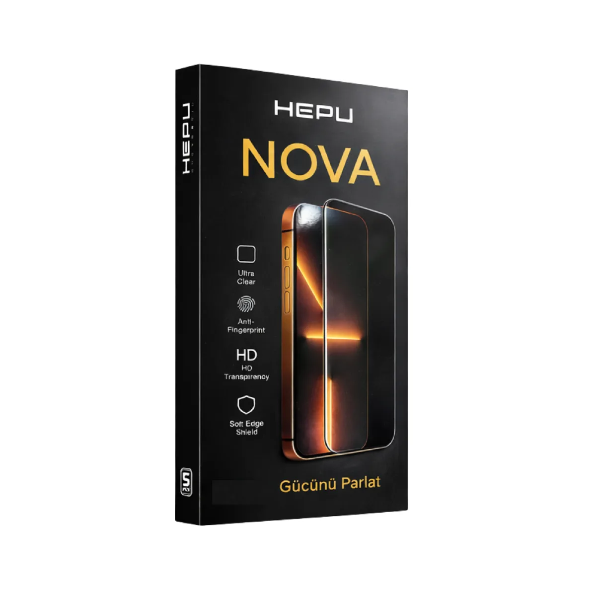 HEPU NOVA HD Clear Cam Ekran Koruyucu – iPhone 13 / 13 Pro / 14 / 16e Uyumlu - Görsel 3