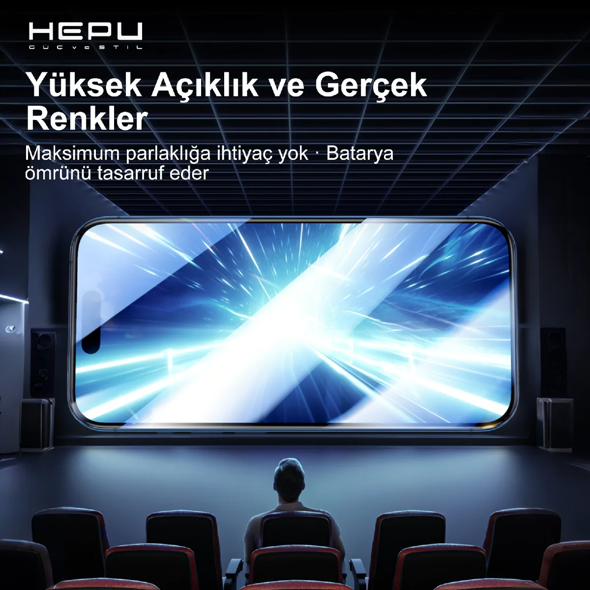 HEPU NOVA HD Clear Temperli Cam Ekran Koruyucu – iPhone 15 / 16 Uyumlu - Görsel 6