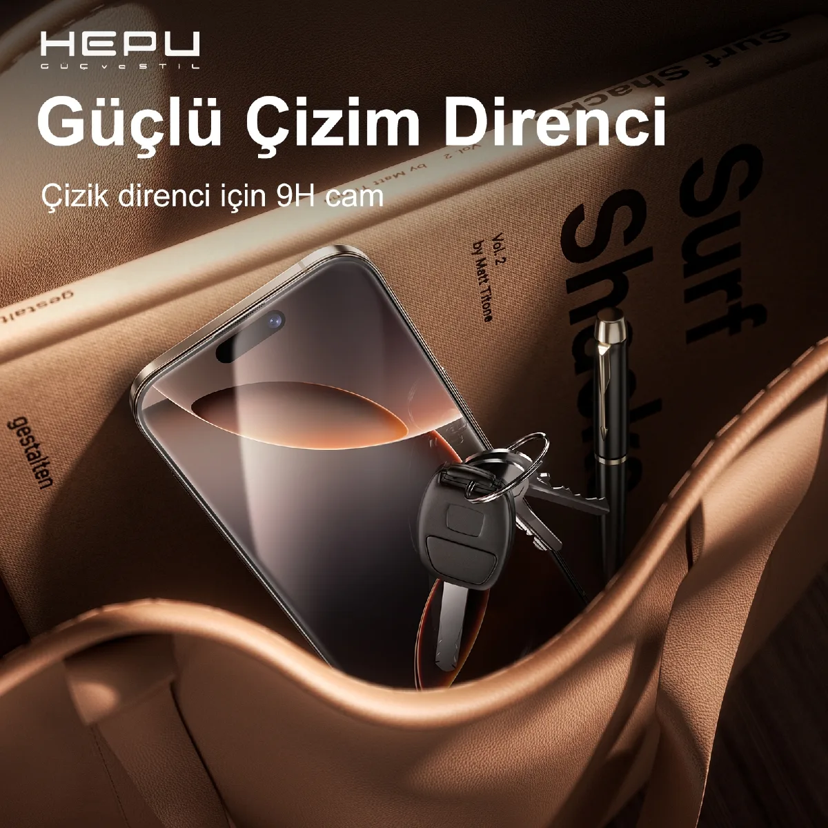 HEPU TITAN HD Clear Cam Ekran Koruyucu – iPhone 14 Pro Max Uyumlu - Görsel 6