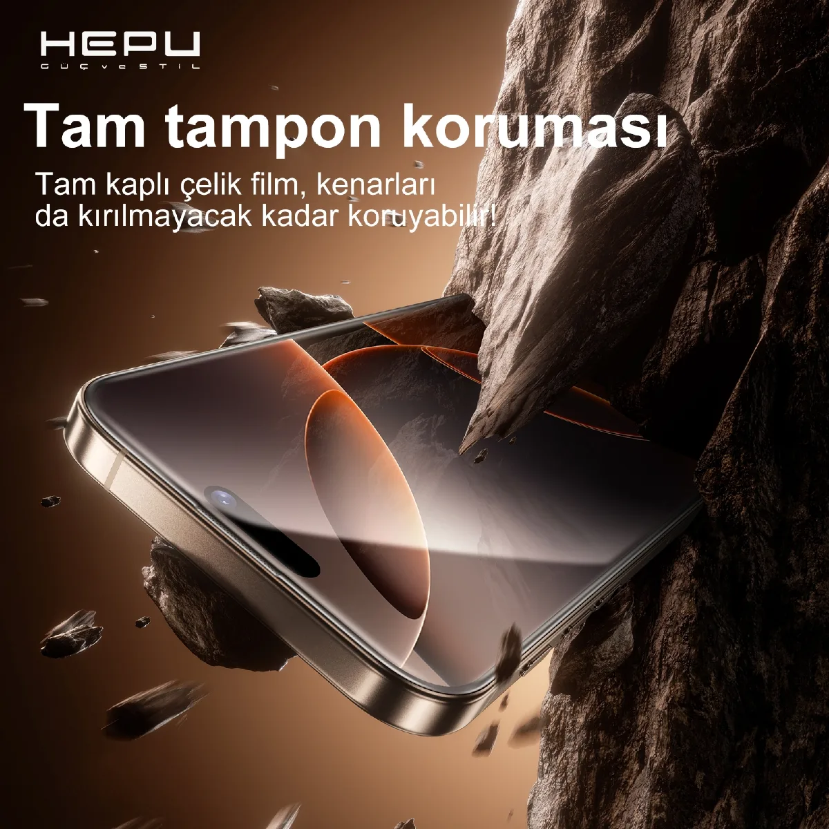 HEPU TITAN HD Clear Cam Ekran Koruyucu – iPhone 15 Pro Max Uyumlu - Görsel 7