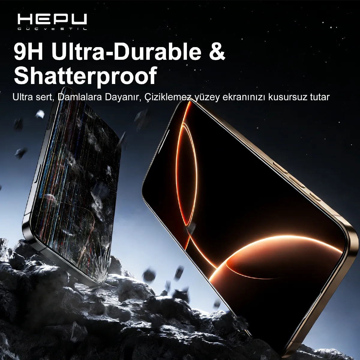 HEPU TITAN Privacy Cam Ekran Koruyucu – iPhone 14 Pro Max Uyumlu - Görsel 5