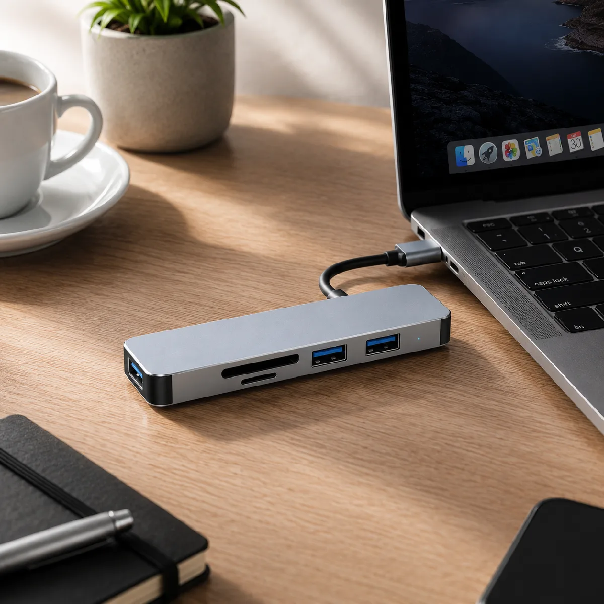 HEPU USB HUB HP B07 1 to 5 - Görsel 3