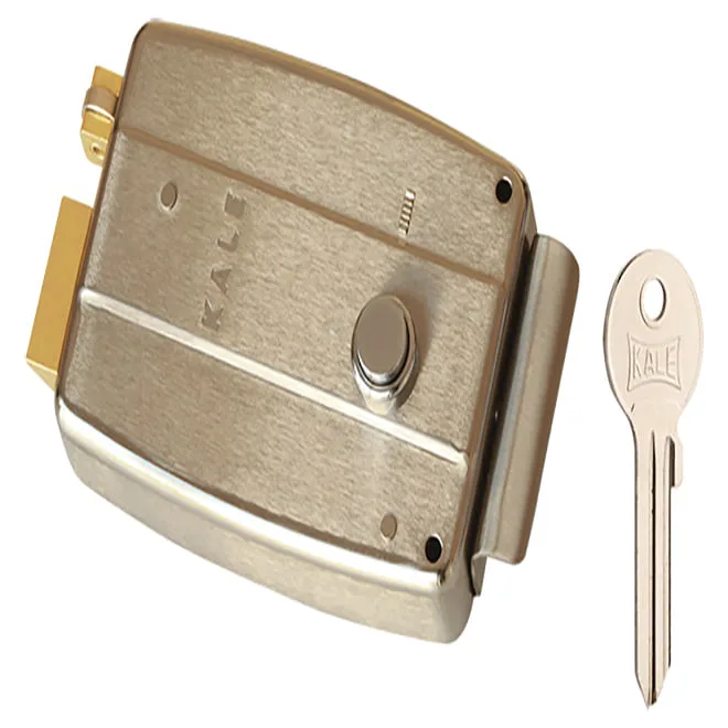 Elektrikli Tirajlı Kilit – NİKEL Ölçü14cm Silindir 52 mm 157EL000006