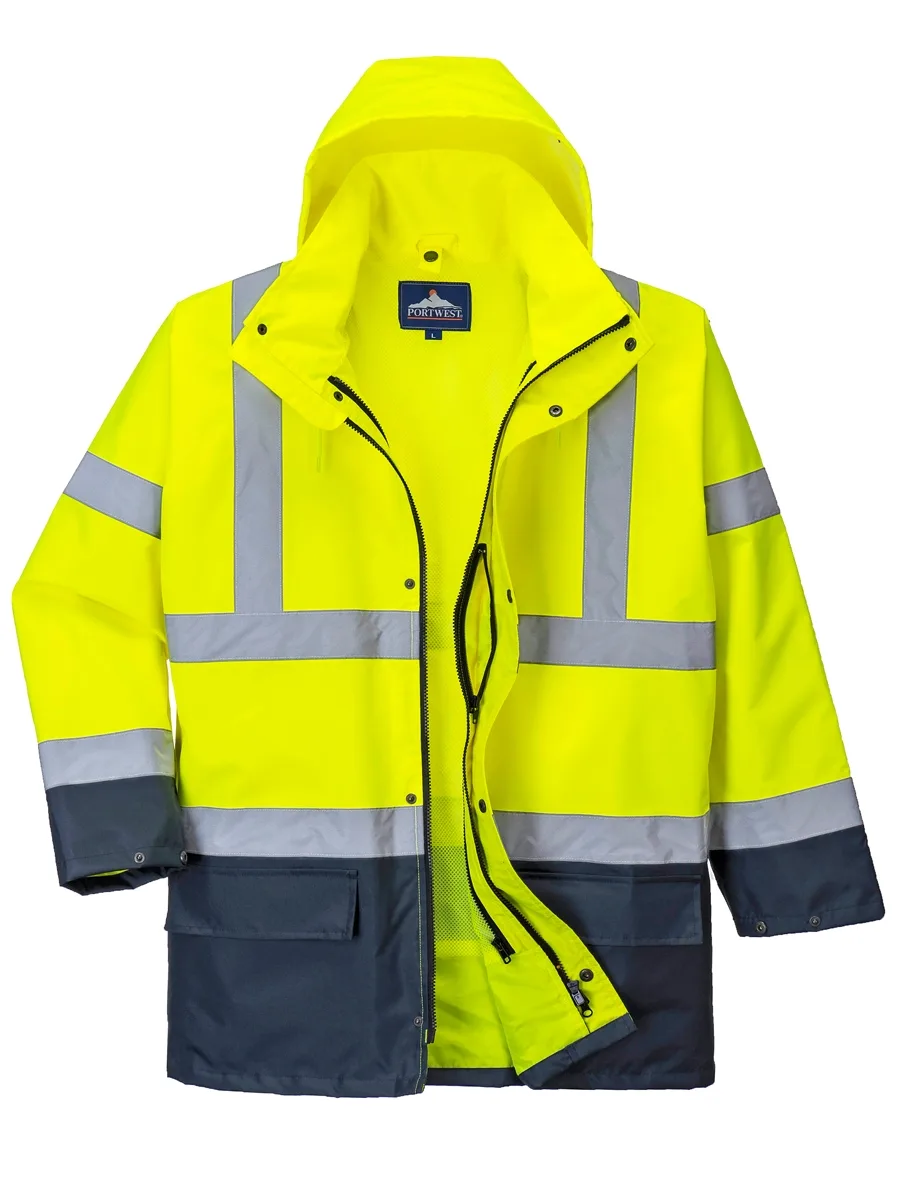 Reflektörlü Parka Çift Renkli
