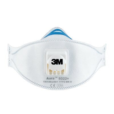 3M 9322+ FFP2 Ventilli Toz Maskesi - Görsel 2