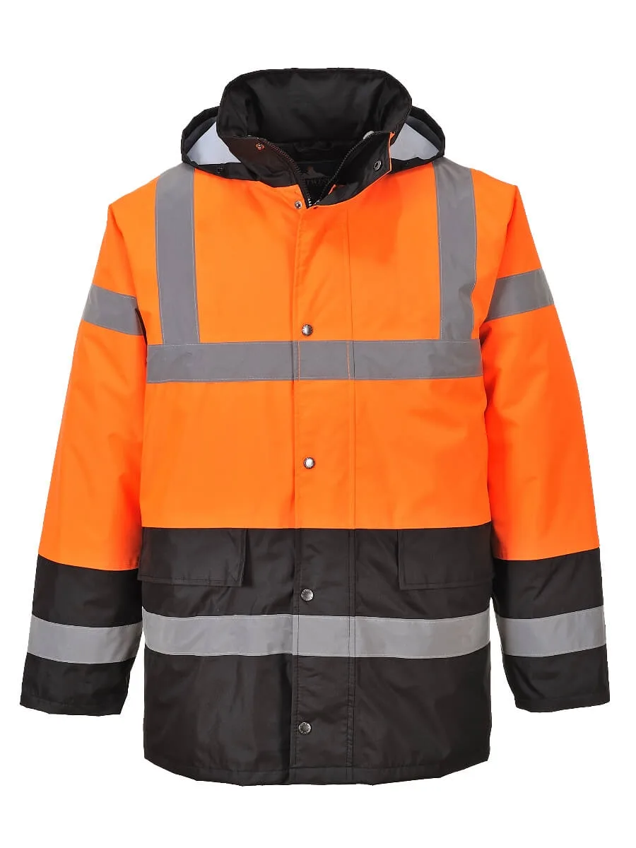 Çift Renkli Trafik Parka - Görsel 2
