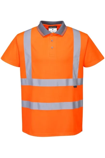 Reflektörlü Polo Yaka T-Shirt