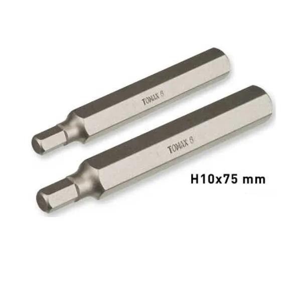 TOMAX Allen Otomotiv Bits Uç HEX 12 H10x75 mm 8 Adet