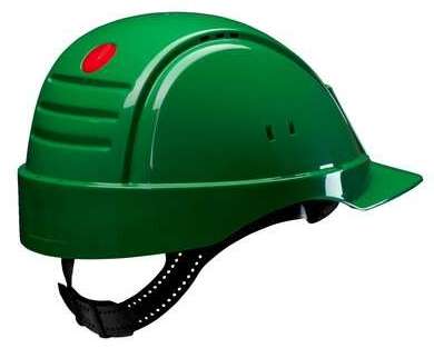 3M G2000 Yeşil Baret Havalandırmalı Vidalı UV'li