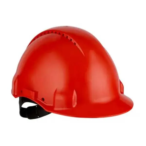 3M G3000 Kırmızı Baret Havalandırmalı Vinil Bantlı UV'li