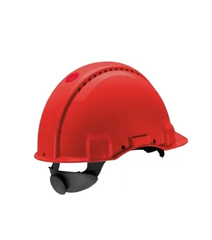 3M G3000 Kırmızı Baret Havalandırmalı Vidalı UV'li