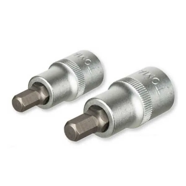 TOMAX Lokmalı Allen Bits Uç Kısa 1/2 İnç 14x55 mm 10 Adet