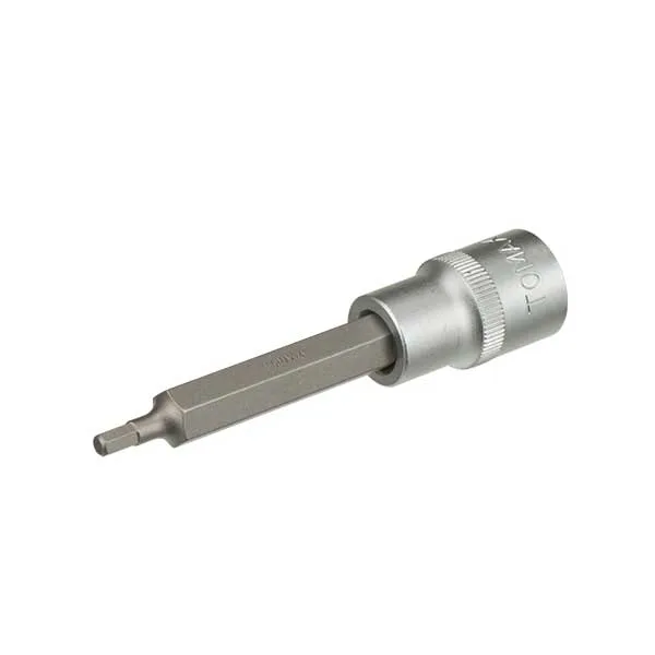 TOMAX Lokmalı Allen Bits Uç Uzun 1/2 İnç 12x100 mm 10 Adet