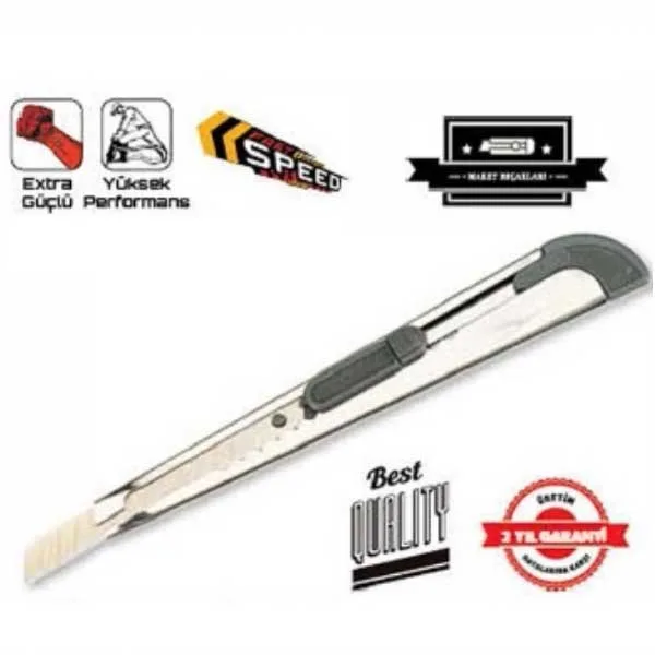 Tomax YG-205 Maket Bıçağı İnce Metal 9mm