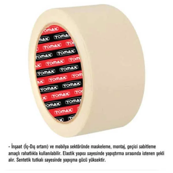 Maskeleme Bandı 36mmx30 metre Renk Beyaz - Görsel 2