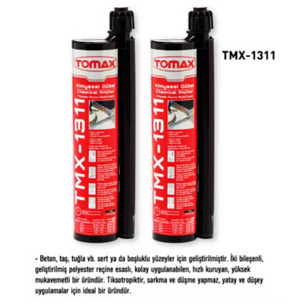 TOMAX Kimyasal Dübel 345 TMX 1311 12 Adet - Görsel 2
