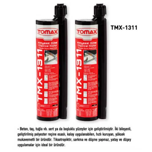 TOMAX Kimyasal Dübel 345 TMX 1311 12 Adet - Görsel 2