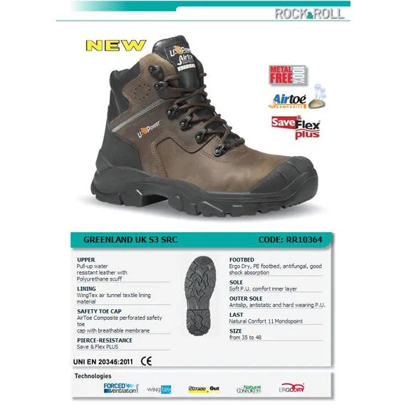 U-Power Greenland S3 SRC Suya Dayanıklı İş Botu - Görsel 3