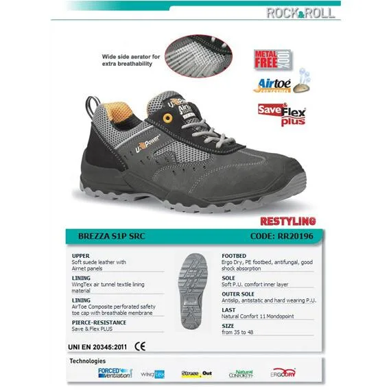 U-Power Brezza S1P SRC İş Ayakkabısı - Görsel 4