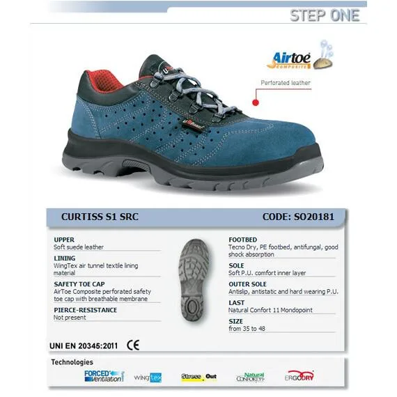 U-Power Curtiss S1 SRC Spor İş Ayakkabısı - Görsel 3