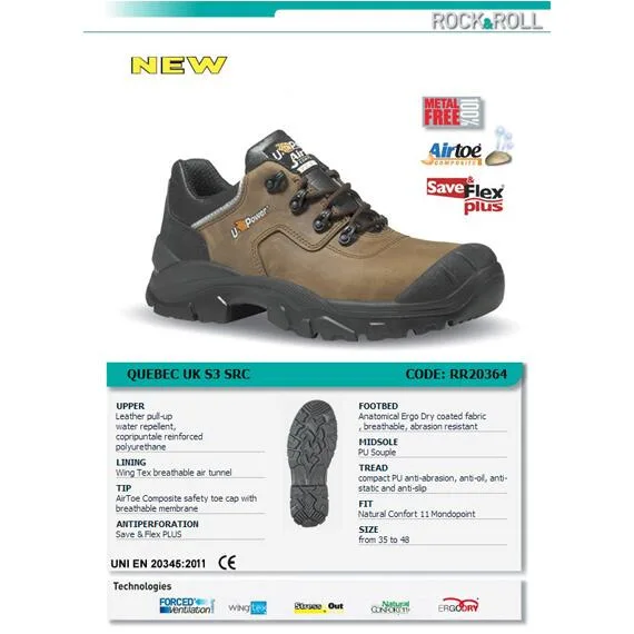 U-Power Quebec S3 SRC İş Ayakkabısı - Görsel 3
