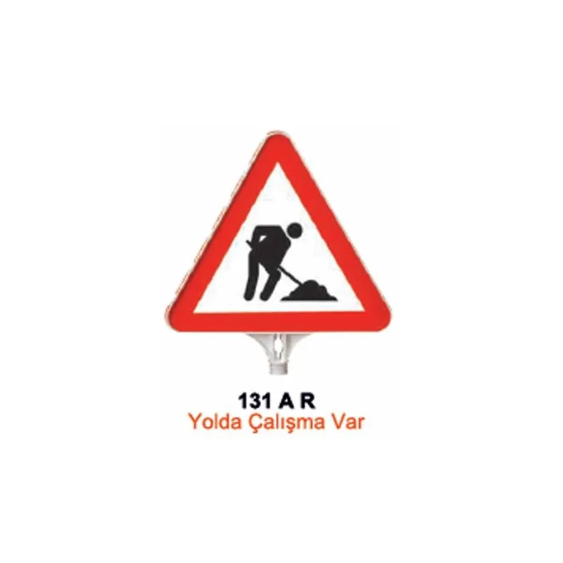 Yolda Çalışma Var Levhası